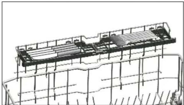 BEKO BDIN38440 - Support multifonction/à hauteur ajustable du panier inférieur - 3