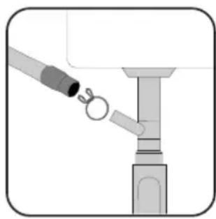 BEKO BDIN38440 - Raccordement du conduit d'évacuation - 1