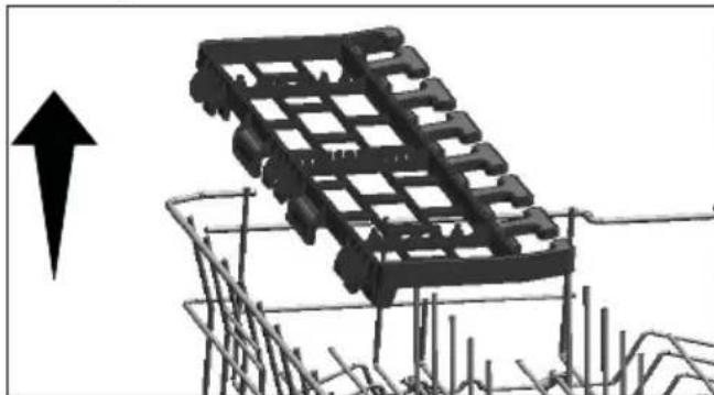 BEKO BDIN38440 - Grille de service multifonction du panier supérieur - 2