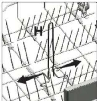 BEKO BDIN38440 - Tige à bouteilles du panier inférieur - 1