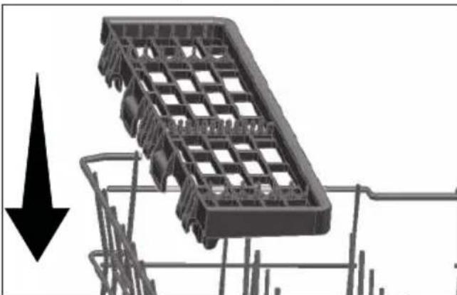 BEKO BDIN38440 - Support multifonction du panier supérieur - 3