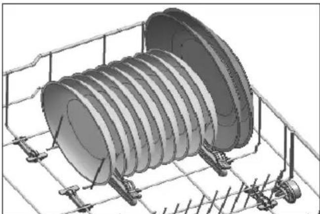 BEKO BDIN38440 - Porte-bouteille et porte-plat sur le panier inférieur - 2