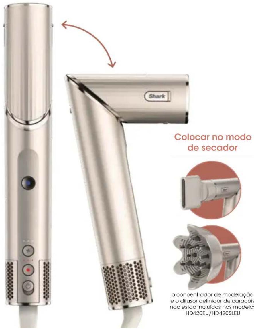 SHARK FlexStyle HD424SLEU - Modo telescópico de modelação / Modo de secador de cabelo - 2