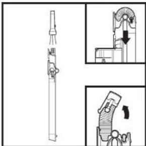SHARK Stratos IZ400EU - Comprobación de obstrucciones en la aspiradora de mano: - 1