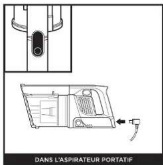DANS L'ASPIRATÉUR PORTATIF