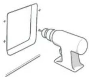 SureFlap Microchip Pet Door Connect - Gebruikt u elektrisch gereedschap, volg dan al de veiligheidsinstructies die bij het product zijn geleverd. - 5