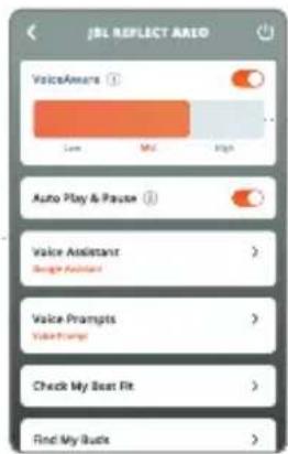 JBL Reflect Aero - AUTO PLAY/PAUSE - 10