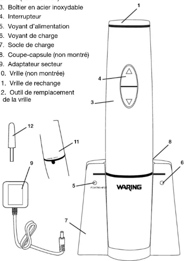Waring Commercial WWO120 - PIÉCES - 1
