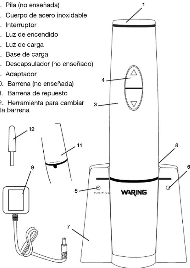 Waring Commercial WWO120 - PIEZAS - 1