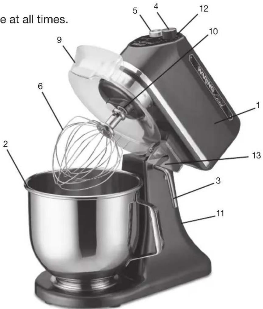 Waring Commercial Luna WSM7L - Finger Guard - 3