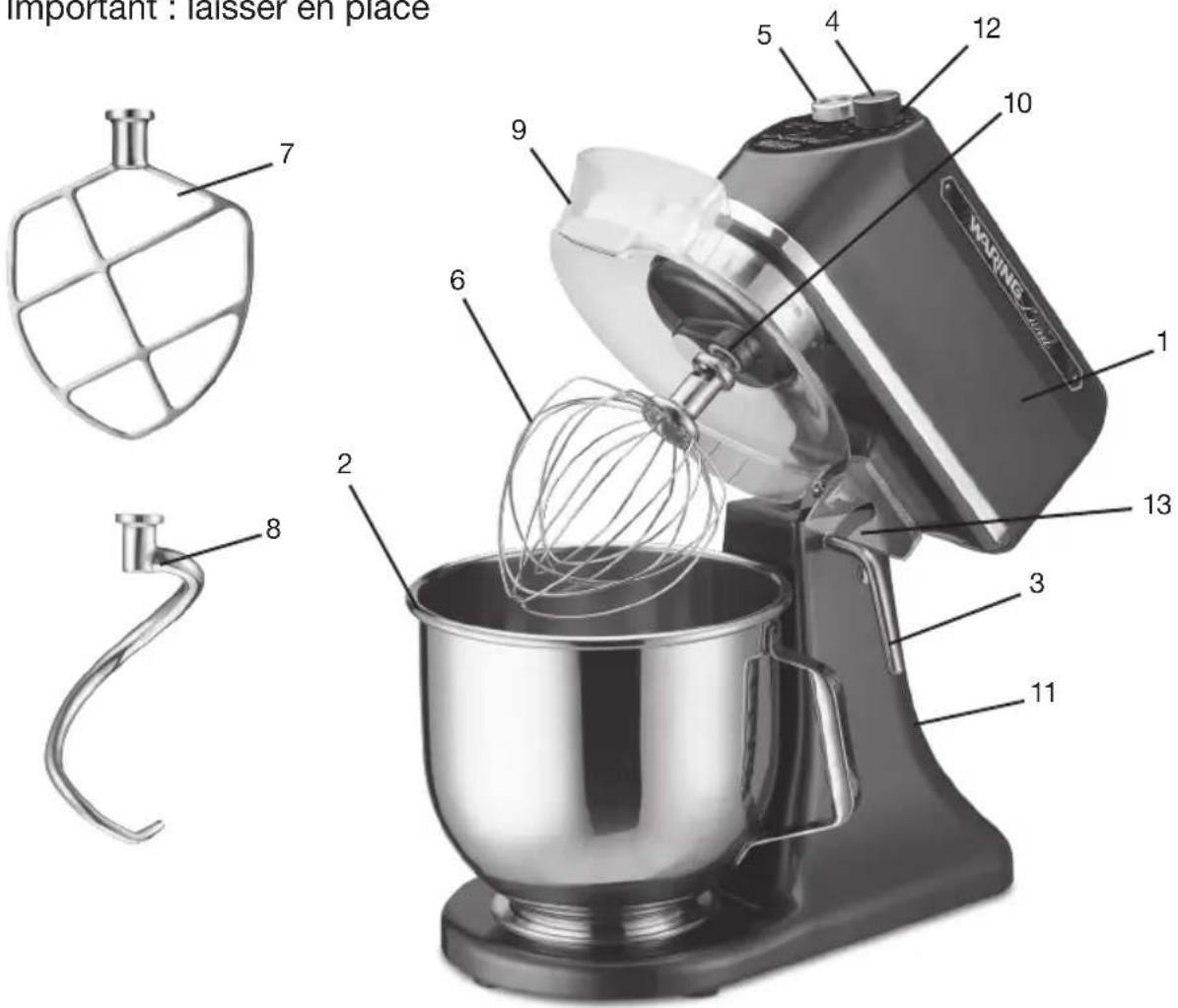Waring Commercial Luna WSM7L - Protège-doigts - 1