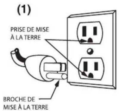 Waring Commercial WJX80 - MÉTHODE DE MISE À LA TERRE - 1