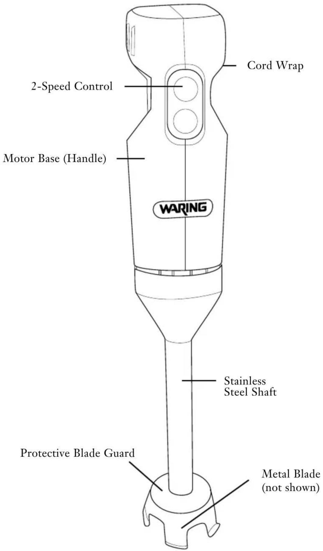 Waring Commercial Quik Stik WSB35 - GROUNDING INSTRUCTIONS - 2
