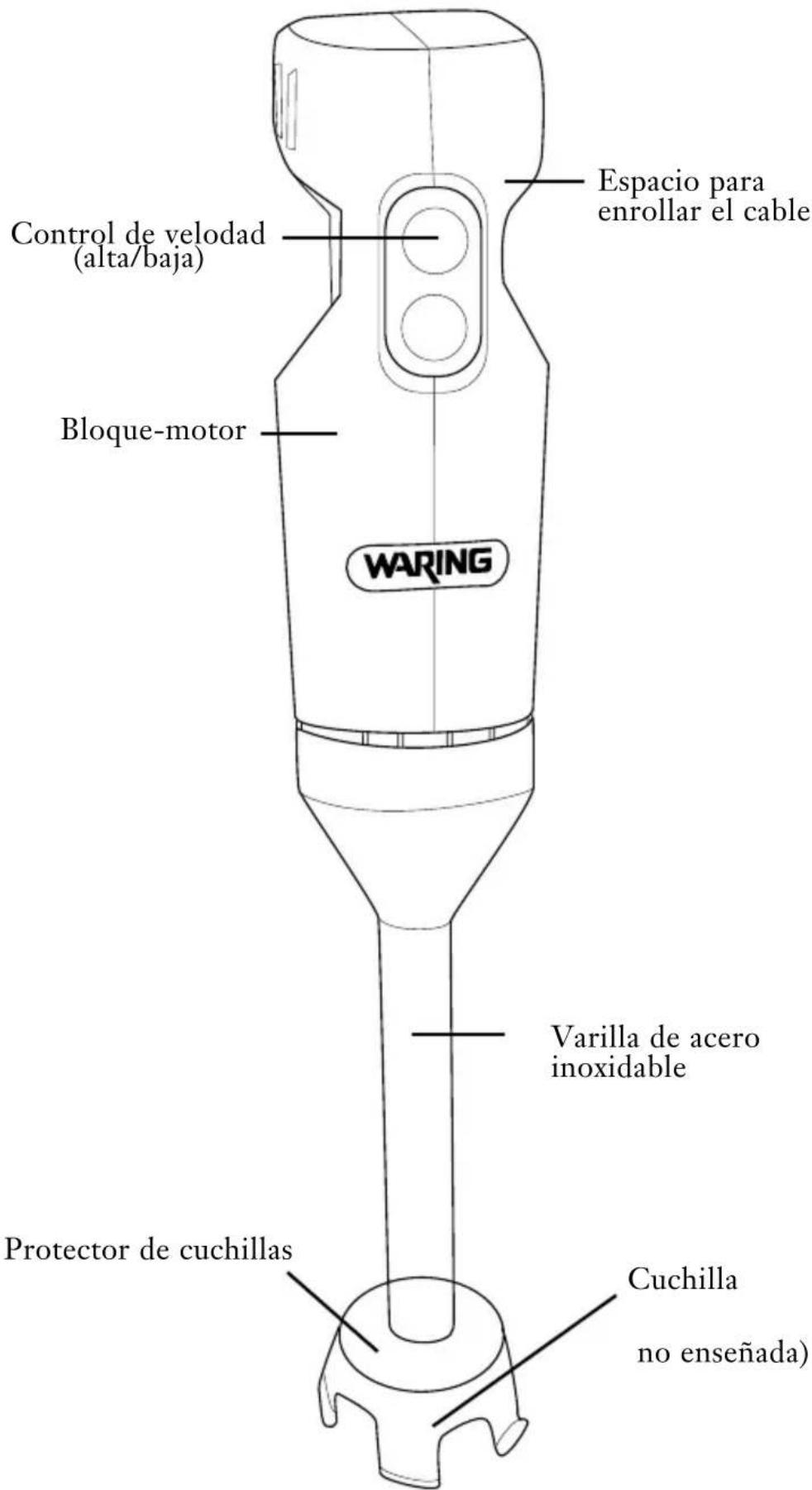 Waring Commercial Quik Stik WSB35 - INSTRUCCIONES DE PUESTA A TIERRA - 2