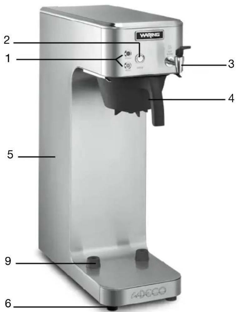 Waring Commercial Café Deco WCM70PAP - PARTS - WCM70PAP - 1