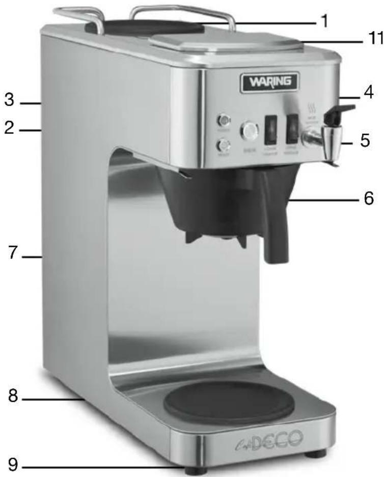Waring Commercial Café Deco WCM50P - PIEZAS - WCM50P - 1