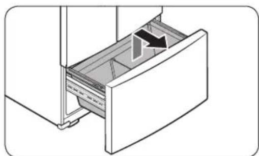 SAMSUNG RF30BB660012 - To detach the freezer drawer - 2