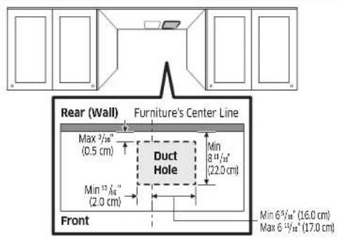 SAMSUNG NK36CB600WCG - Making a hole in the furniture - 1