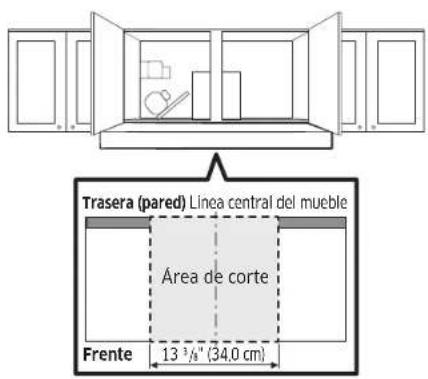 SAMSUNG NK36CB600W12 - Método y secuencia de corte de los gabinetes superiores - 1