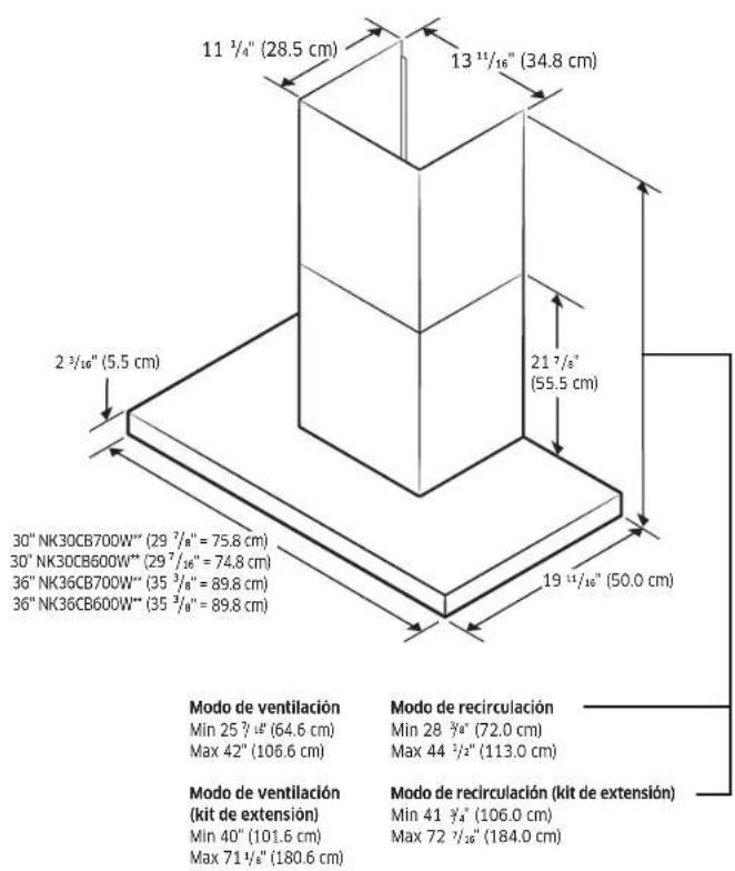 SAMSUNG NK36CB600W12 - Requisitos de instalación - 1