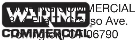 Waring Commercial WPC100 - GARANTÍA LIMITADA DE UN ANO (VÉLIDA EN LOS EE.UU. Y EN CANADÁ SOLAMENTE) - 1