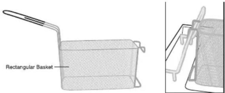 Waring Commercial WPC100 - Draining Pasta - Rectangular Baskets - 1