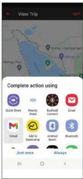 BUSHNELL BackTrack Mini GPS - Inviare e condividere itinerari e waypoint all'interno dell'app Bushnell Connect - 2