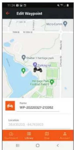 Edit Waypoint Shelter 1 heritage park Parking lot Heritage Park Football Field 5 Name: WP-20220327-213352 Location 38.835203 -94.745903