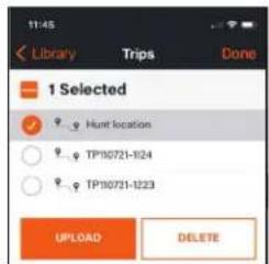 1 Selected Hunt location TP10721-1024 TP10721-1023 UPLOAD DELETE