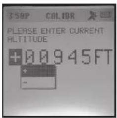 3 S&P CALIBR PLEASE ENTER CURRENT ALTITUDE +0.0945FT