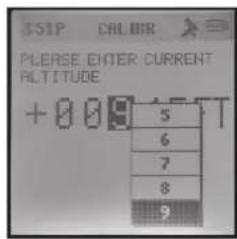 351P CALIBR PLEASE ENTER CURRENT ALTITUDE +000 45T 5 6 7 8 9