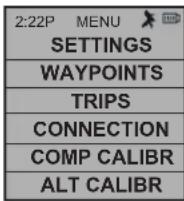 BUSHNELL BackTrack Mini GPS - Atalho para guardar Pontos de passagem: - 6