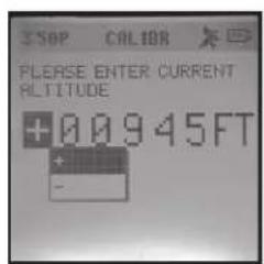 SOP COLOR PLEASE ENTER CURRENT ALTITUDE +00945FT