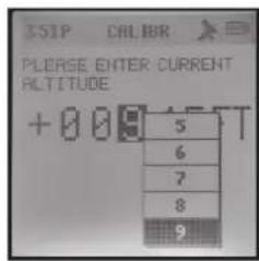 551P COLOR PLEASE ENTER CURRENT ALTITUDE +0 0 8 45T 5 6 7 8 9