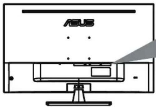ASUS VP327Q - 液晶顯示器背面 - 1