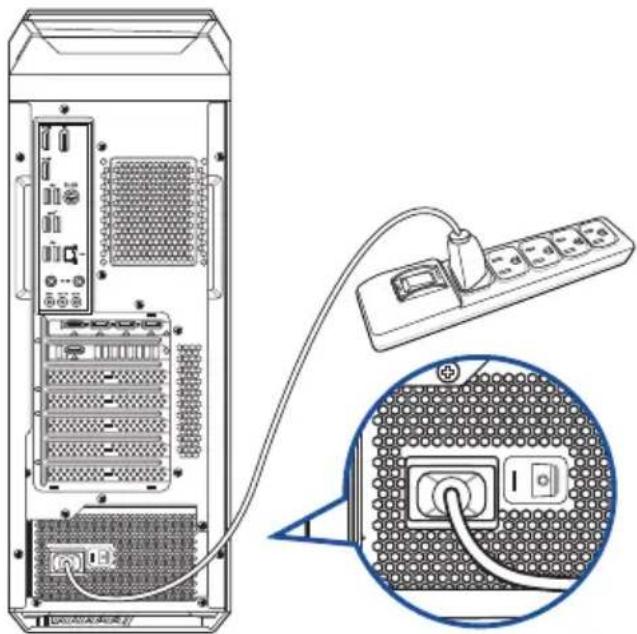 ASUS G16CH - Connector le cordon d'alimentation - 1