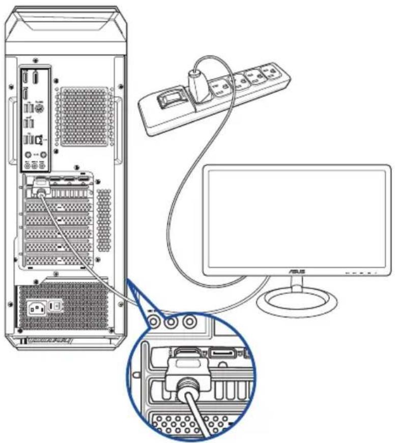 ASUS G16CH - Pour connecter un moniteur externe à la carte graphique ASUS : - 2