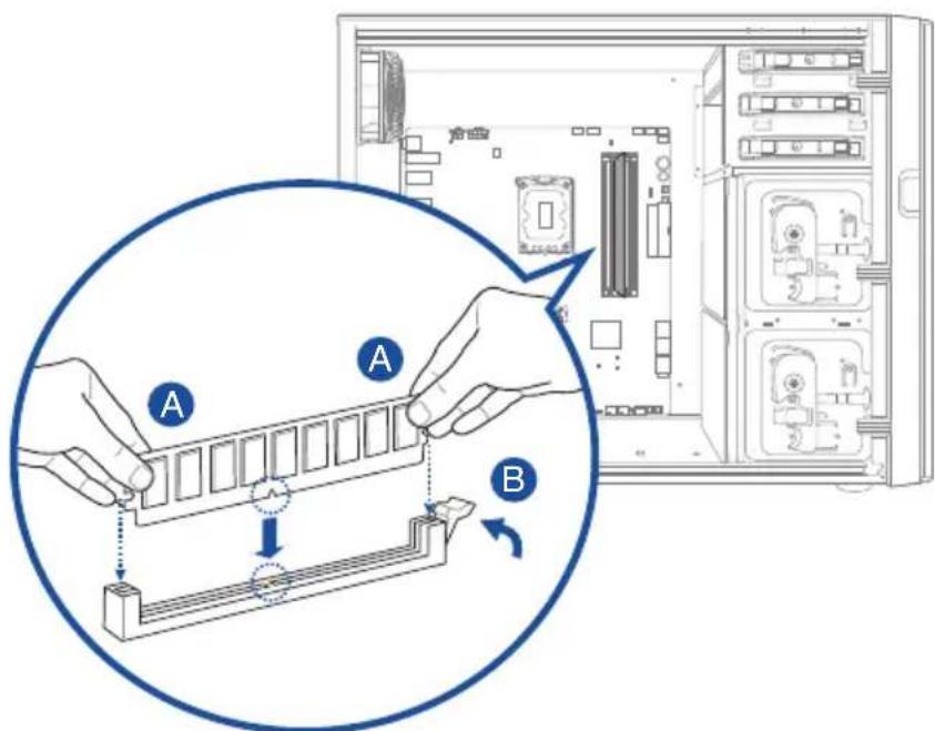 ASUS G16CH - Pour installer de la mémoire dans votre ordinateur : - 2