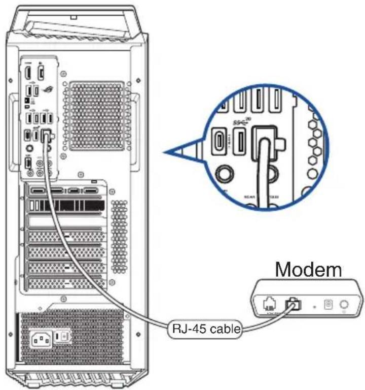ASUS G15CE - Connexion via un modem câble/DSL - 2