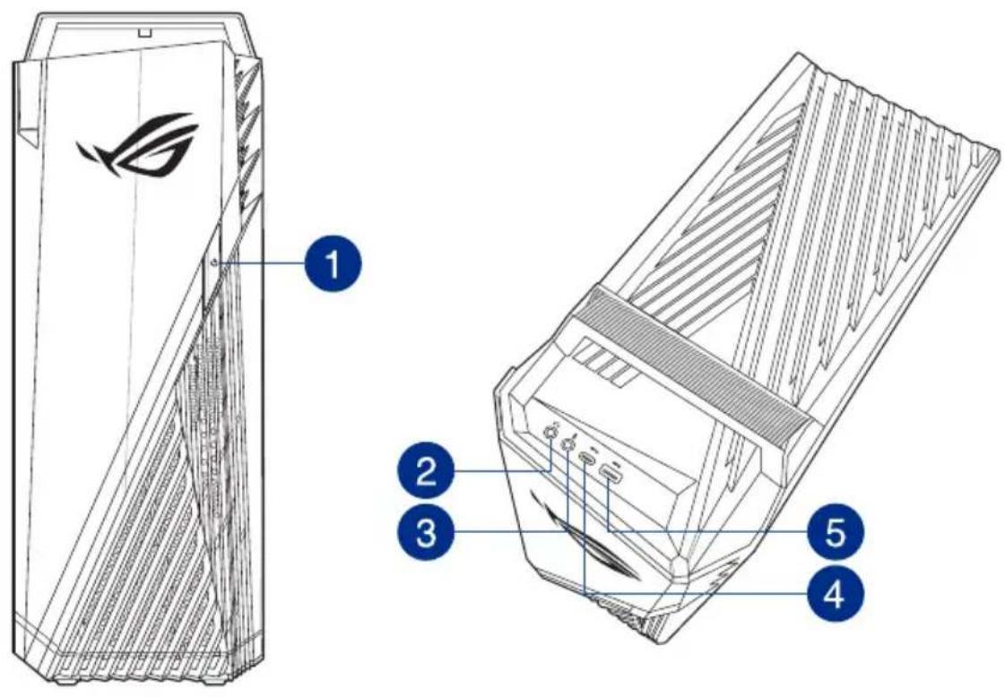 ASUS G15CE - Avant & dessus - 1