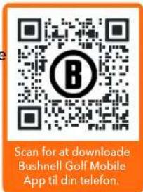 Scan for at downloade Bushnell Golf Mobile App til din telefon.