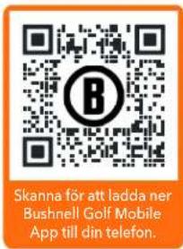 Skanna för att ladda ner Bushnell Golf Mobile App till din telefon.