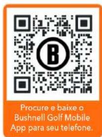 Procure e baixe o Bushnell Golf Mobile App para seu telefone.