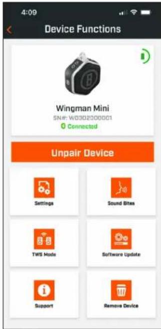 BUSHNELL Wingman Mini - ENHETSFUNKTIONER - 1