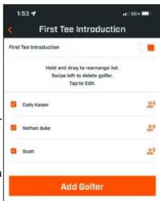 BUSHNELL Wingman View - CONFIGURACIÓN DE LA PRESENTACIÓN DEL TEE - 1