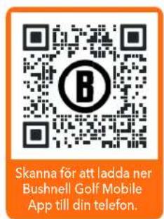 Skanna för att ladda ner Bushnell Golf Mobile App till din telefon.