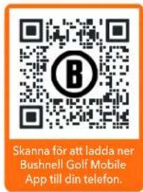 Skanna för att ladda ner Bushnell Golf Mobile App till din telefon.