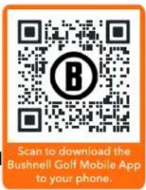 Scan to download the Bushnell Golf Mobile App to your phone.