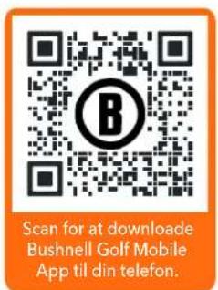 Scan for at downloade Bushnell Golf Mobile App til din telefon.