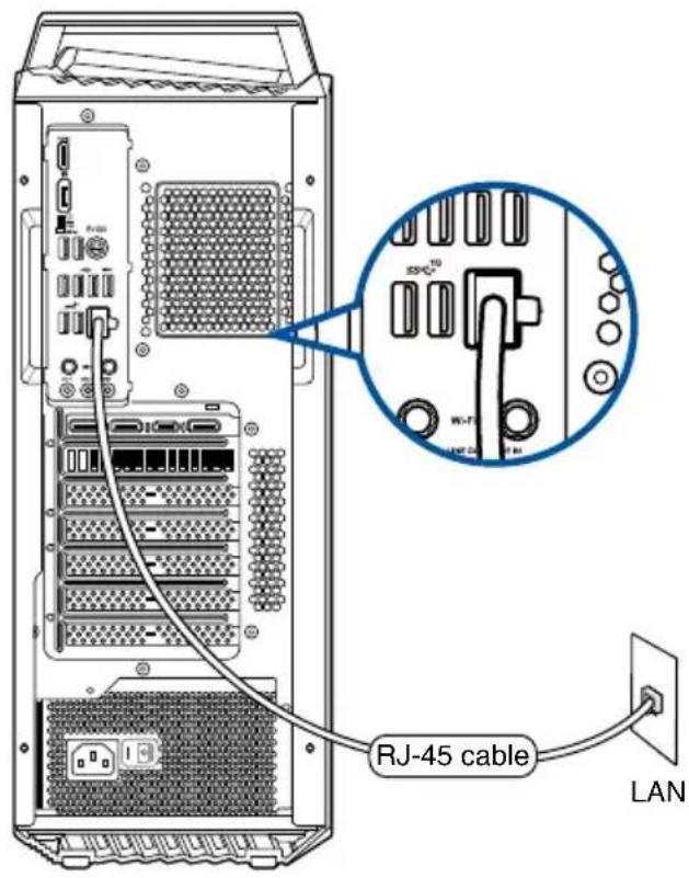 ASUS G15DS - Pour vous connecter à un réseau local : - 1